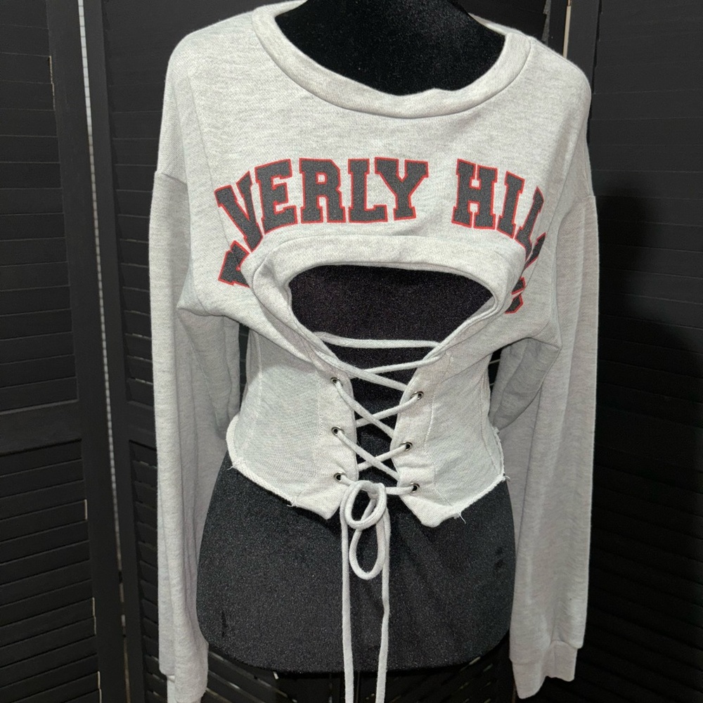FashionNova - Drawstring - Sweater - S - Picture 1 of 4